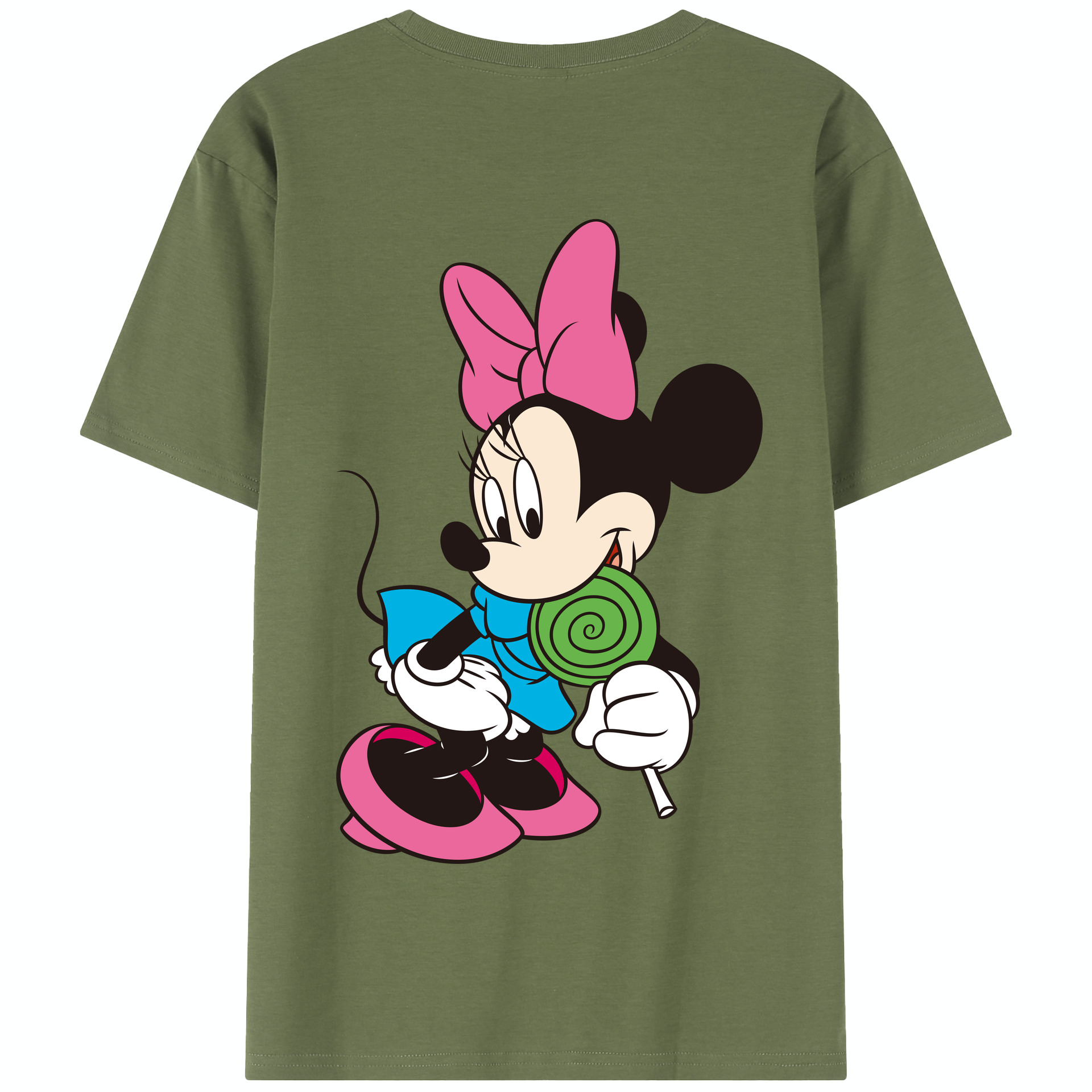 （画像用） ミッキーマウス Mickey Mouse 綿100％半袖Tシャツ（背面プリント）